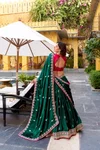 Lnb1449 Silk Satin Sequins And Thread Embroidery Work Lehenga Choli